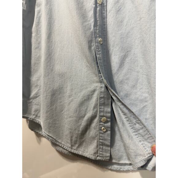 UF College Sportswear Cliff Eagle Button Up Short Sleeve Logo Patch Men's Large - Picture 8 of 11